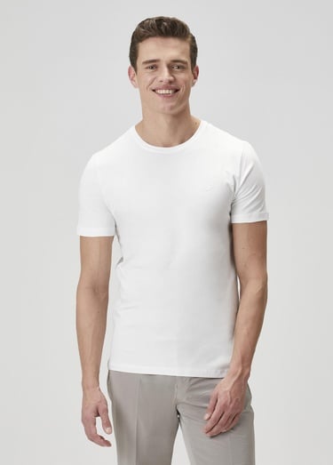  Beymen Club Erkek Beyaz Basic T-shirt