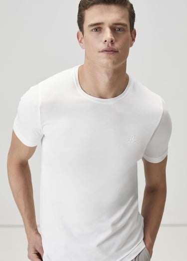  Beymen Club Erkek Beyaz Basic T-shirt