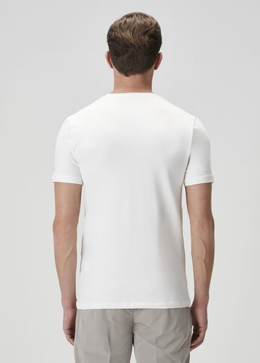  Beymen Club Erkek Beyaz Basic T-shirt