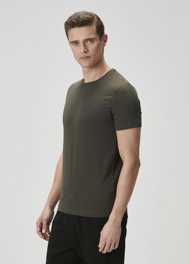  Beymen Club Erkek Haki Basic T-shirt