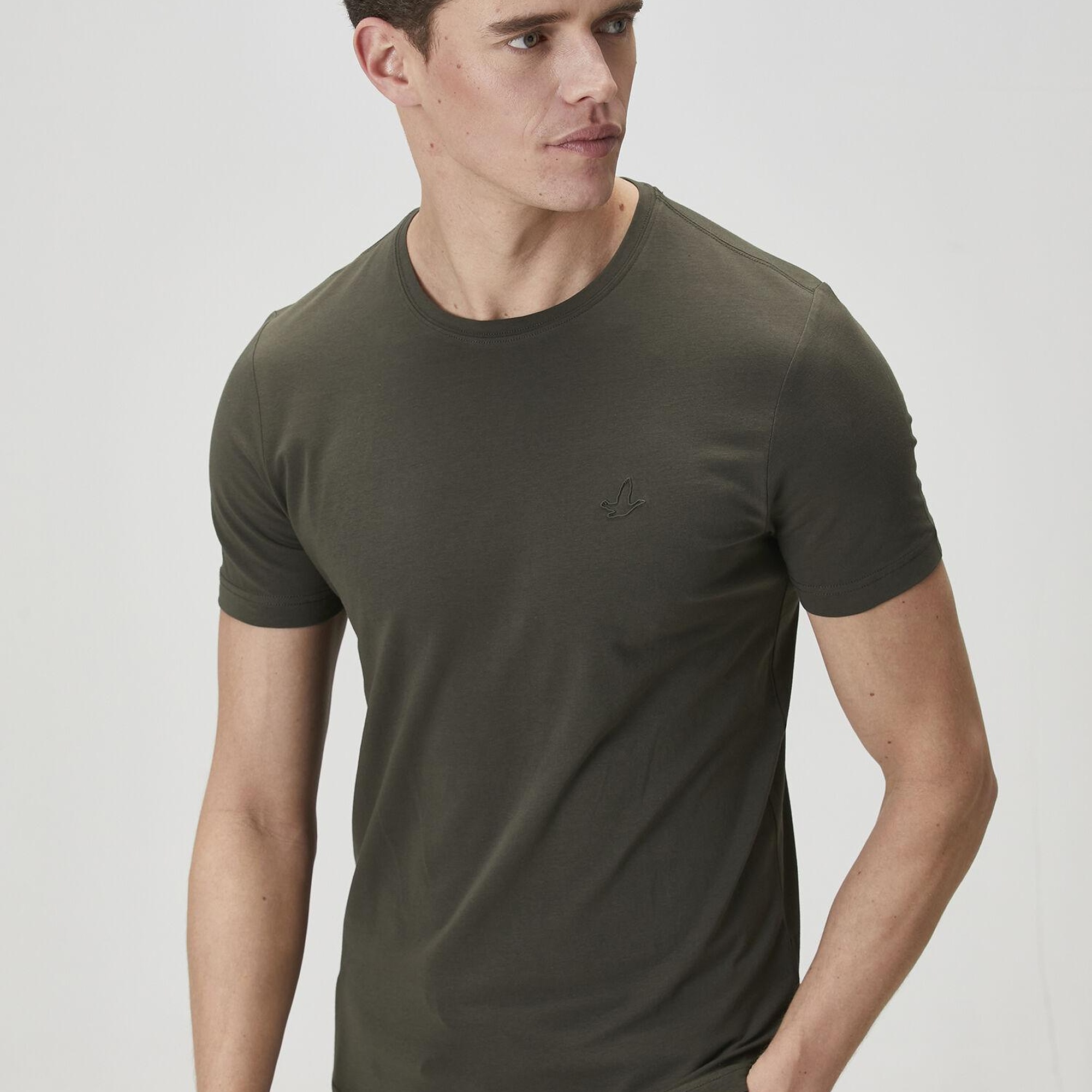 Beymen Club Erkek Haki Basic T-shirt