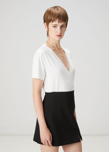  Beymen Club Kadın Beyaz Basic T-shirt