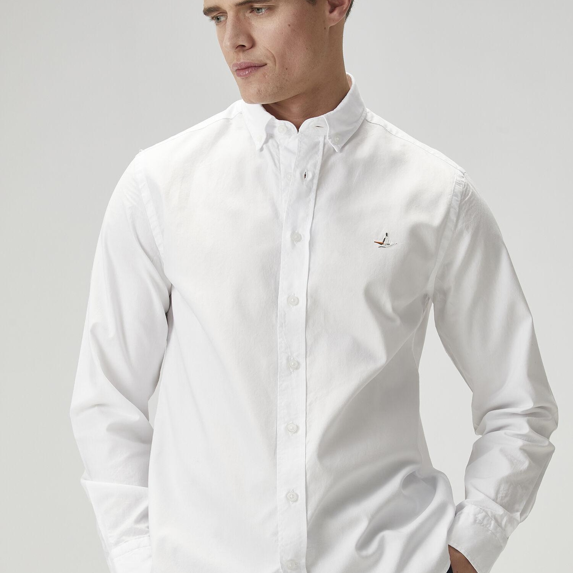 Beymen Club Erkek Comfort Fit Beyaz Oxford Gömlek