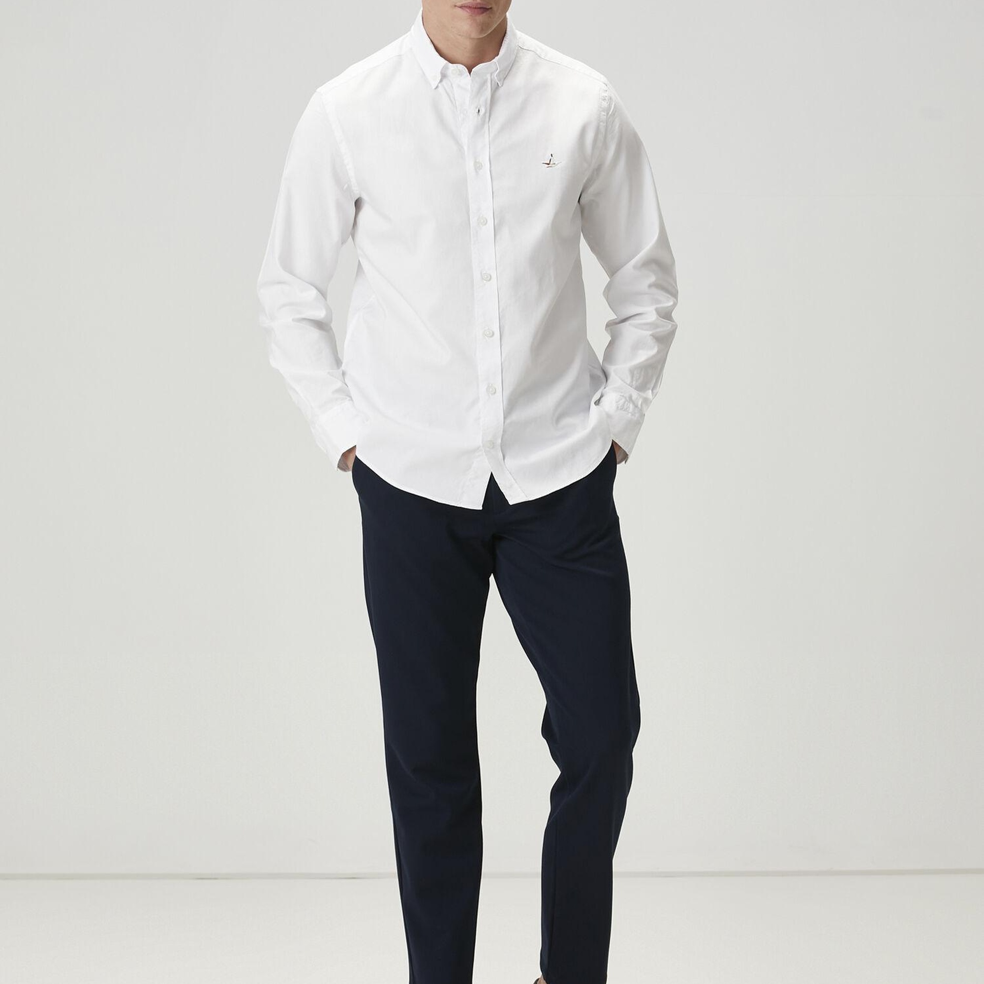 Beymen Club Erkek Comfort Fit Beyaz Oxford Gömlek