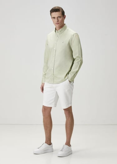  Beymen Club Erkek Comfort Fit Yeşil Gömlek