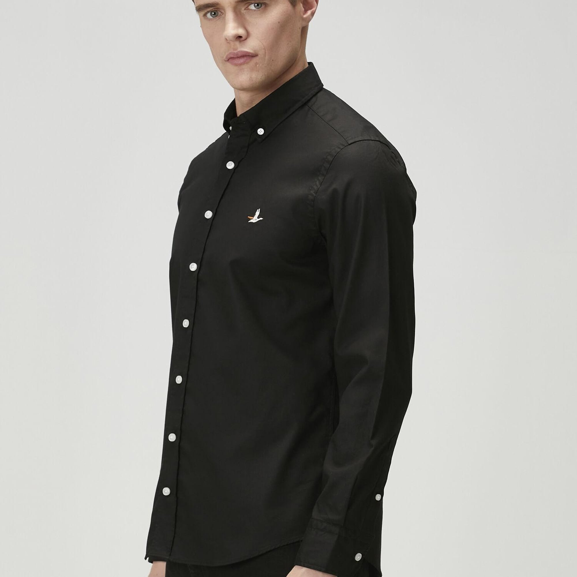 Beymen Club Erkek Comfort Fit Siyah Oxford Gömlek