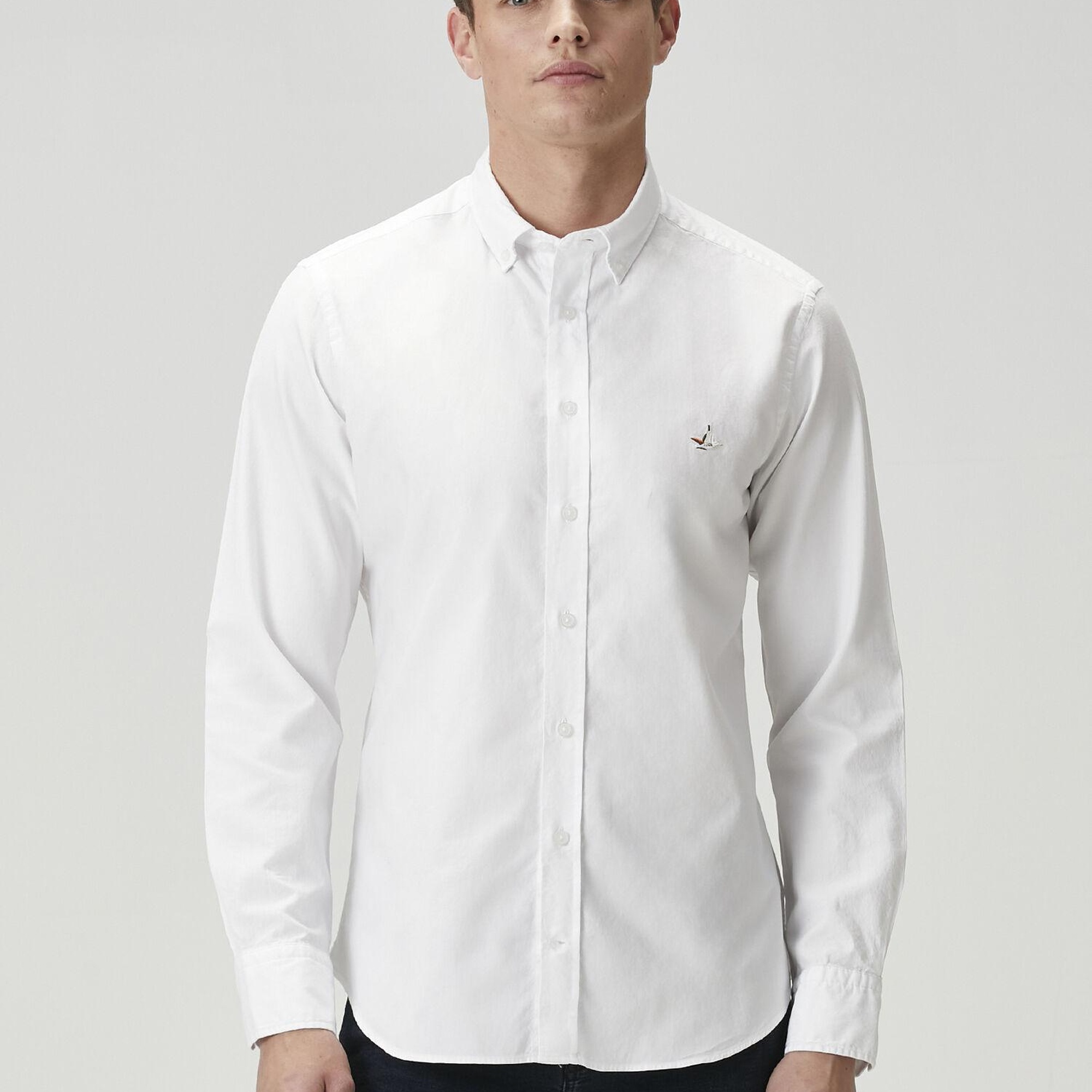 Beymen Club Erkek Slim Fit Beyaz Oxford Gömlek