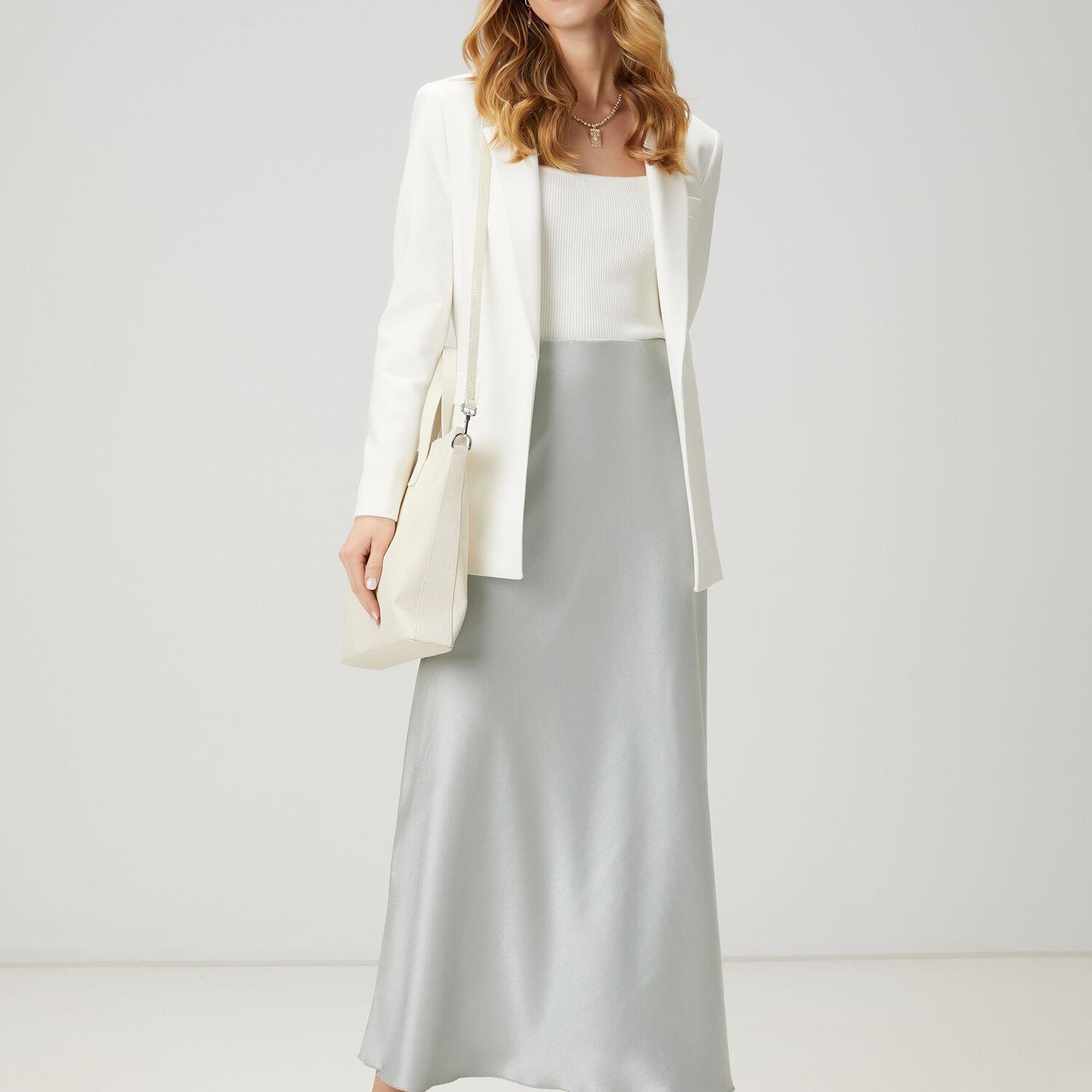 Beymen Club Kadin Mint Maksi Saten Etek