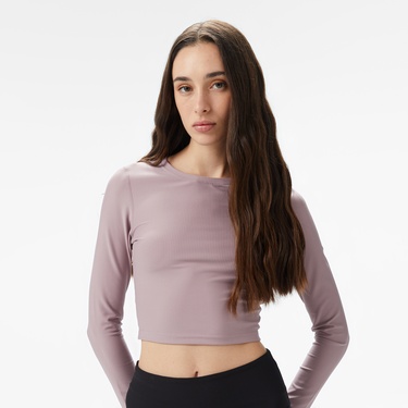  Energetics Olene LS Kadın Mor Antrenman T-Shirt