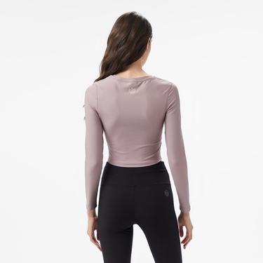  Energetics Olene LS Kadın Mor Antrenman T-Shirt