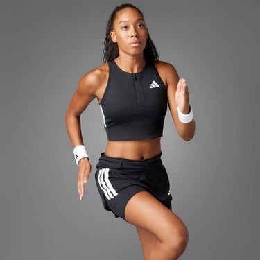  adidas Adizero Running Gel Pocket Crop Kadın Siyah Koşu Atlet