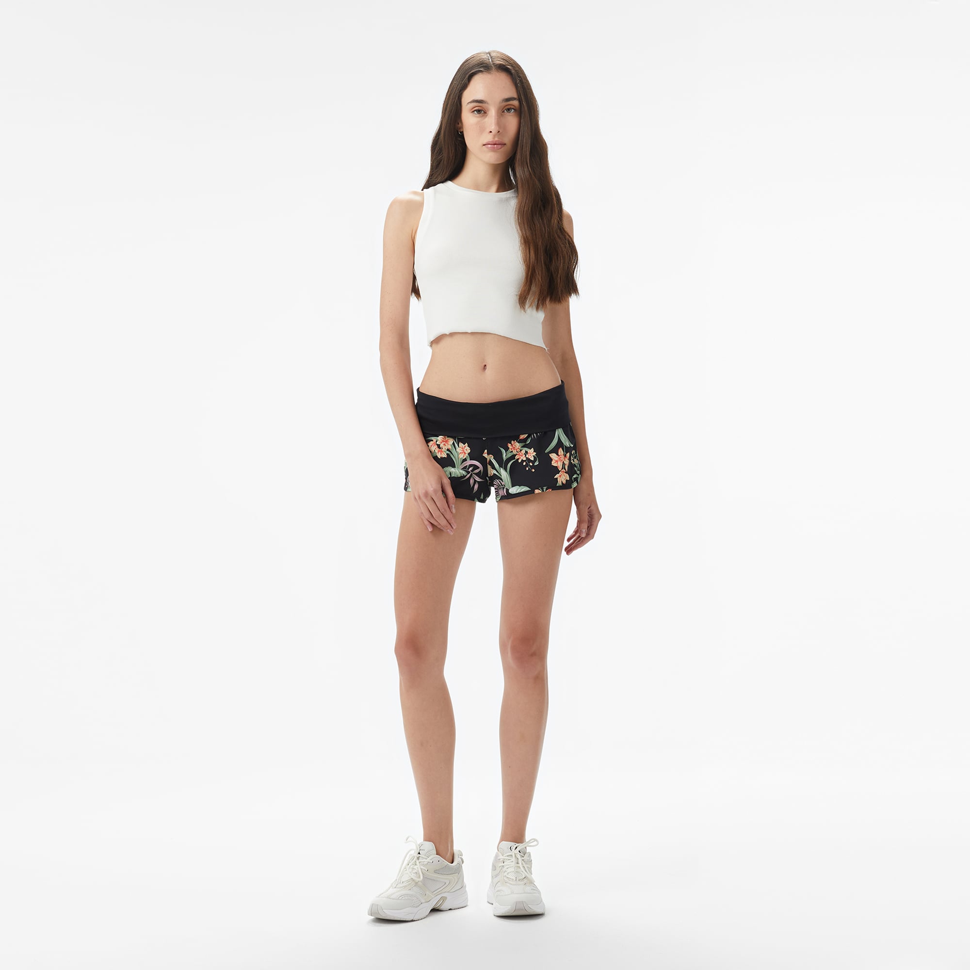  Roxy Endless Summer Printed BS Kadın Siyah Deniz Şortu