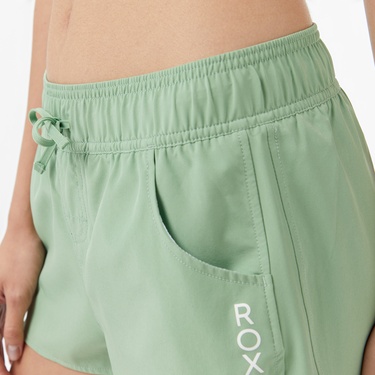  Roxy Wawe 2Inch Kadın Yeşil Deniz Şortu