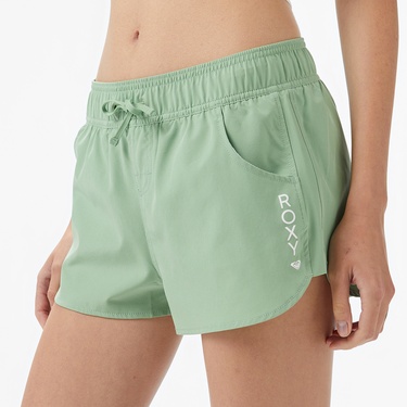  Roxy Wawe 2Inch Kadın Yeşil Deniz Şortu