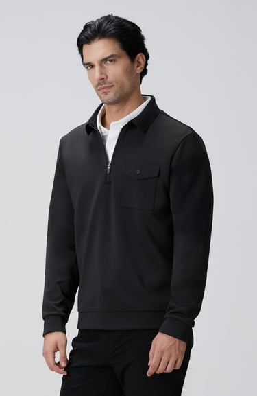  Network Erkek N-Tech Siyah Sweatshirt