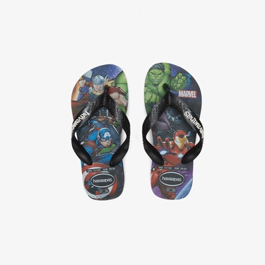 Havaianas Marvel Top Çocuk Siyah Terlik