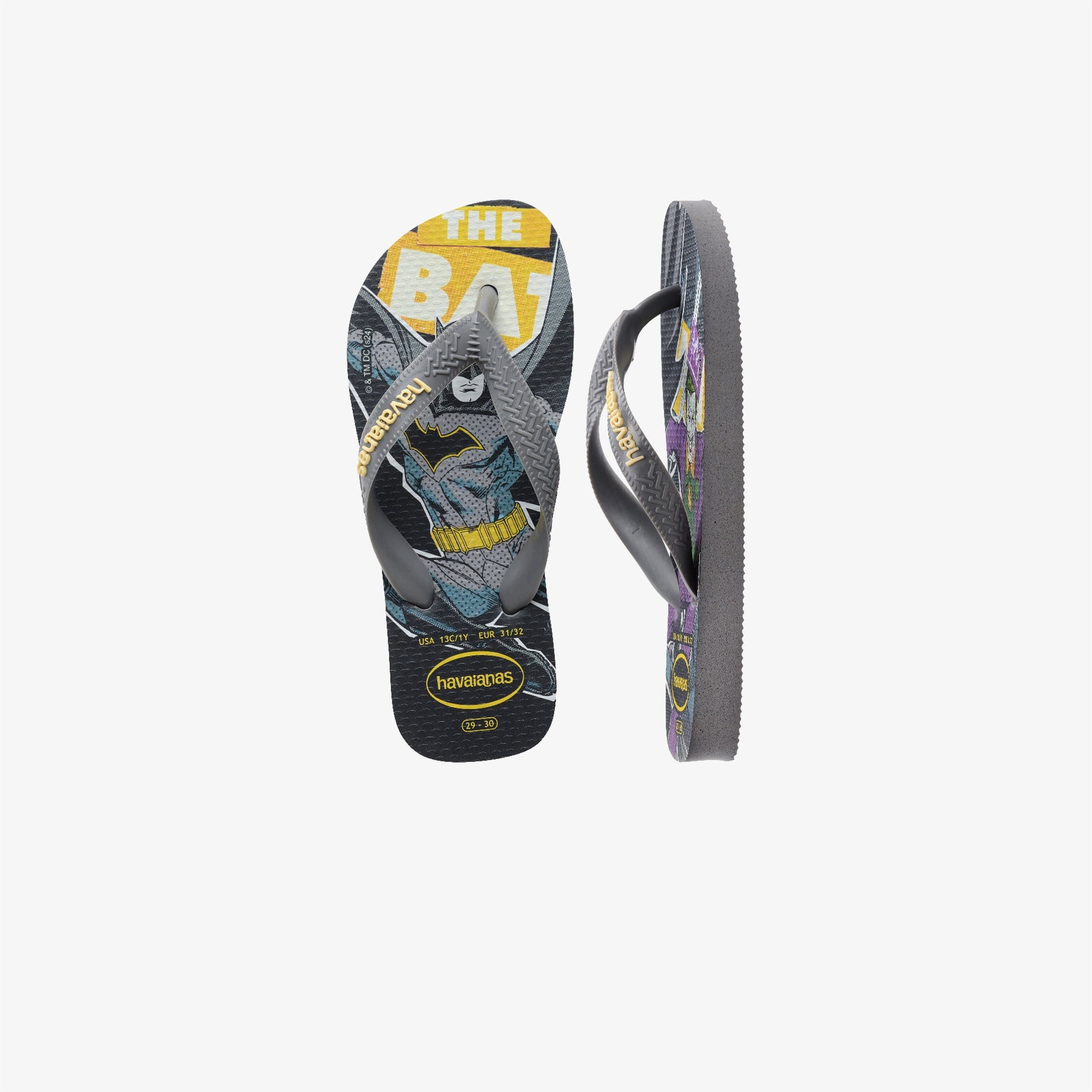 Havaianas DC Heroes:Batman Top Çocuk Gri Terlik