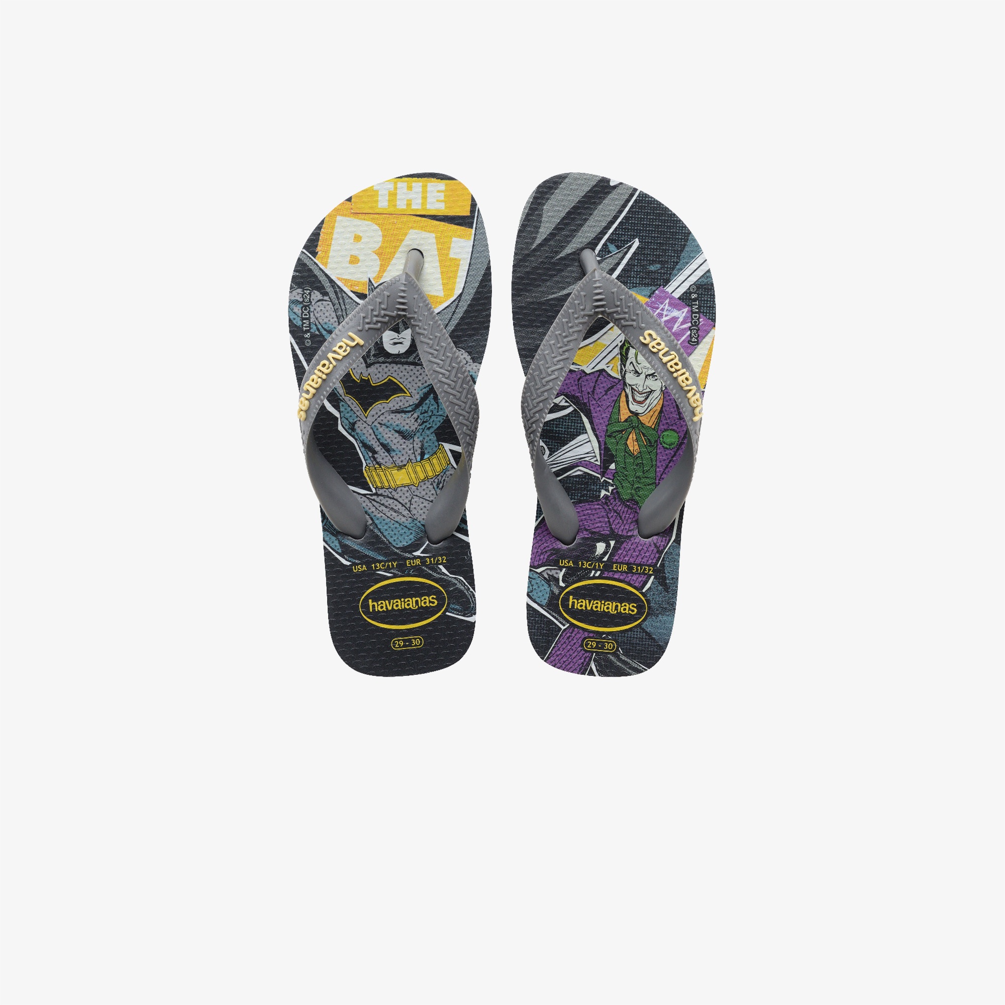 Havaianas DC Heroes:Batman Top Çocuk Gri Terlik
