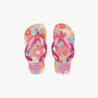  Havaianas Top Flores Çocuk Turuncu Terlik
