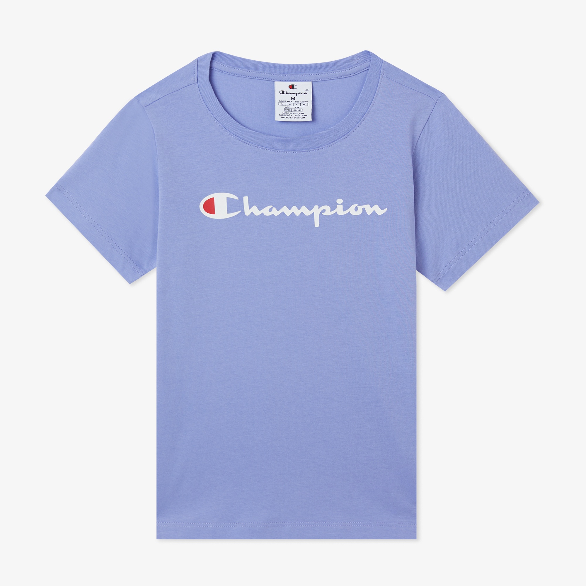 Champion Crewneck SS Çocuk Mor T-Shirt
