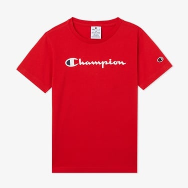  Champion Big Logo Çocuk Kırmızı T-Shirt
