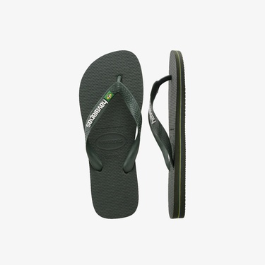  Havaianas Brazil Logo Erkek Yeşil Terlik