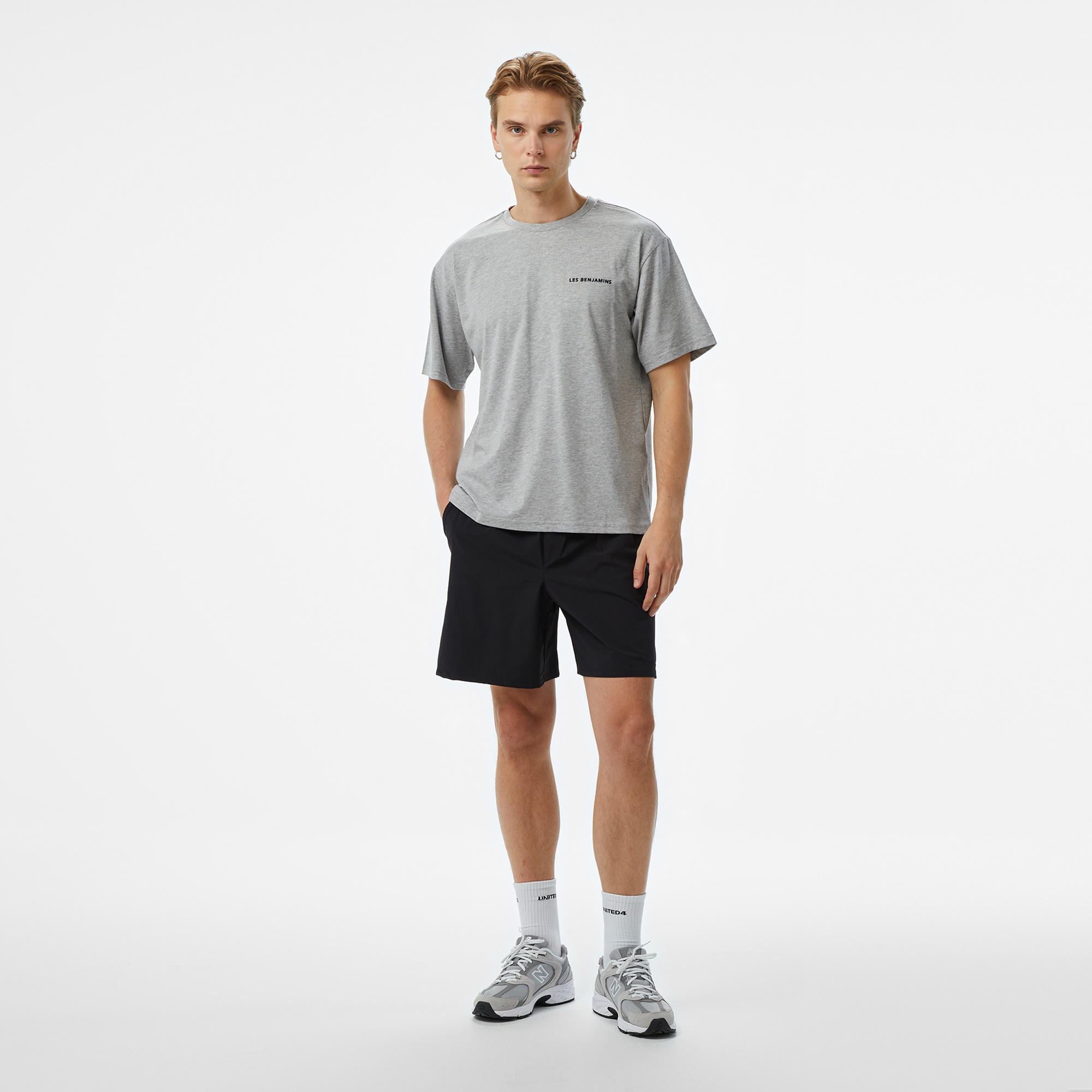 Les Benjamins 412 Erkek Siyah Şort