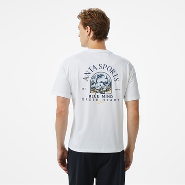  Anta Sports Erkek Beyaz T-Shirt