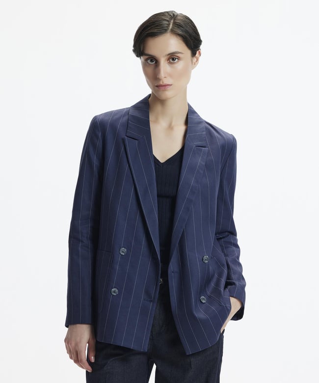  YARGICI Kruvaze Kapama Bol Kesim Ceket