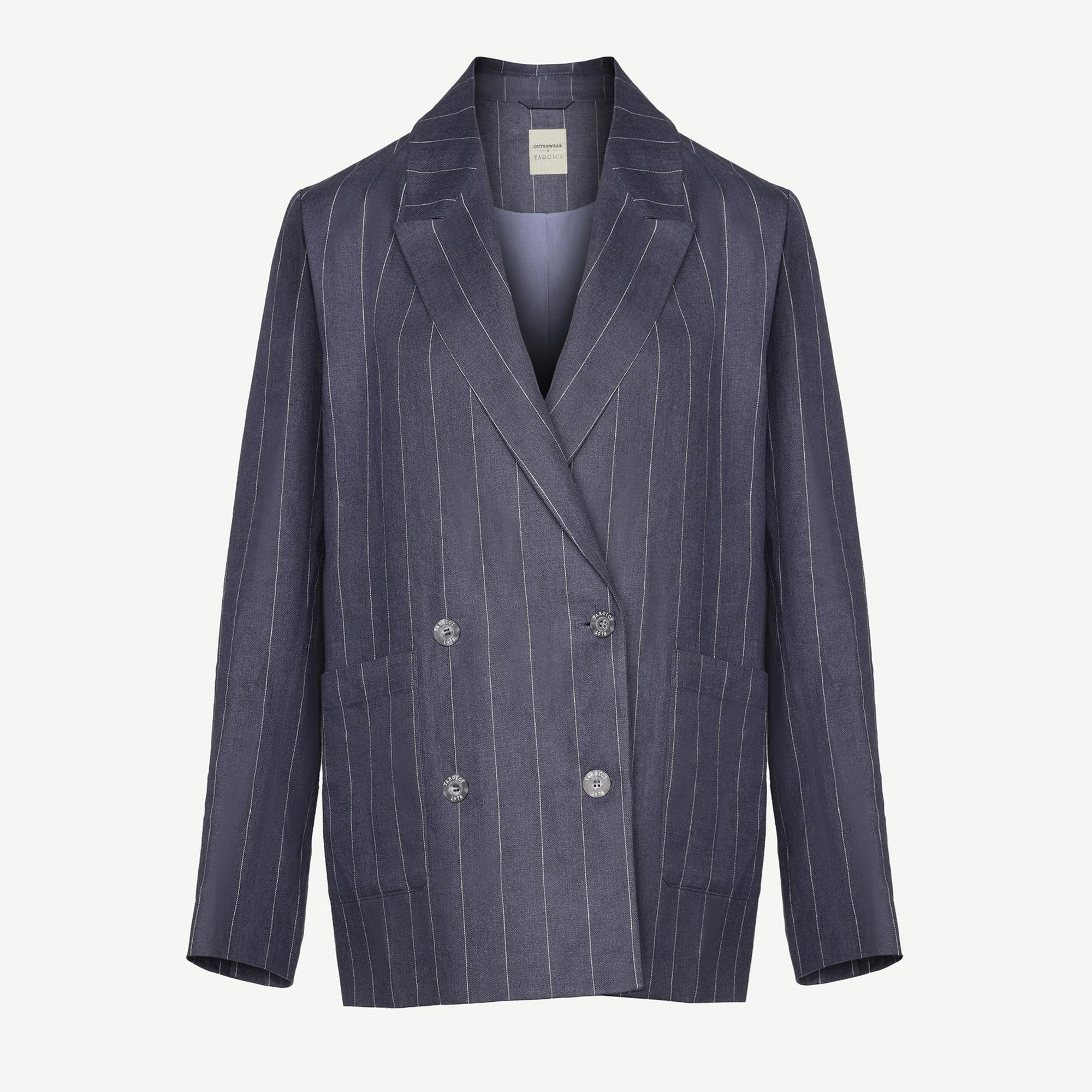 YARGICI Kruvaze Kapama Bol Kesim Ceket