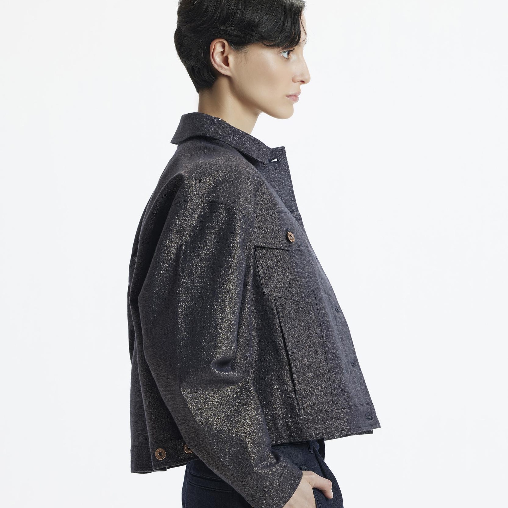 YARGICI Gömlek Yaka Önü Cepli Kısa Ceket