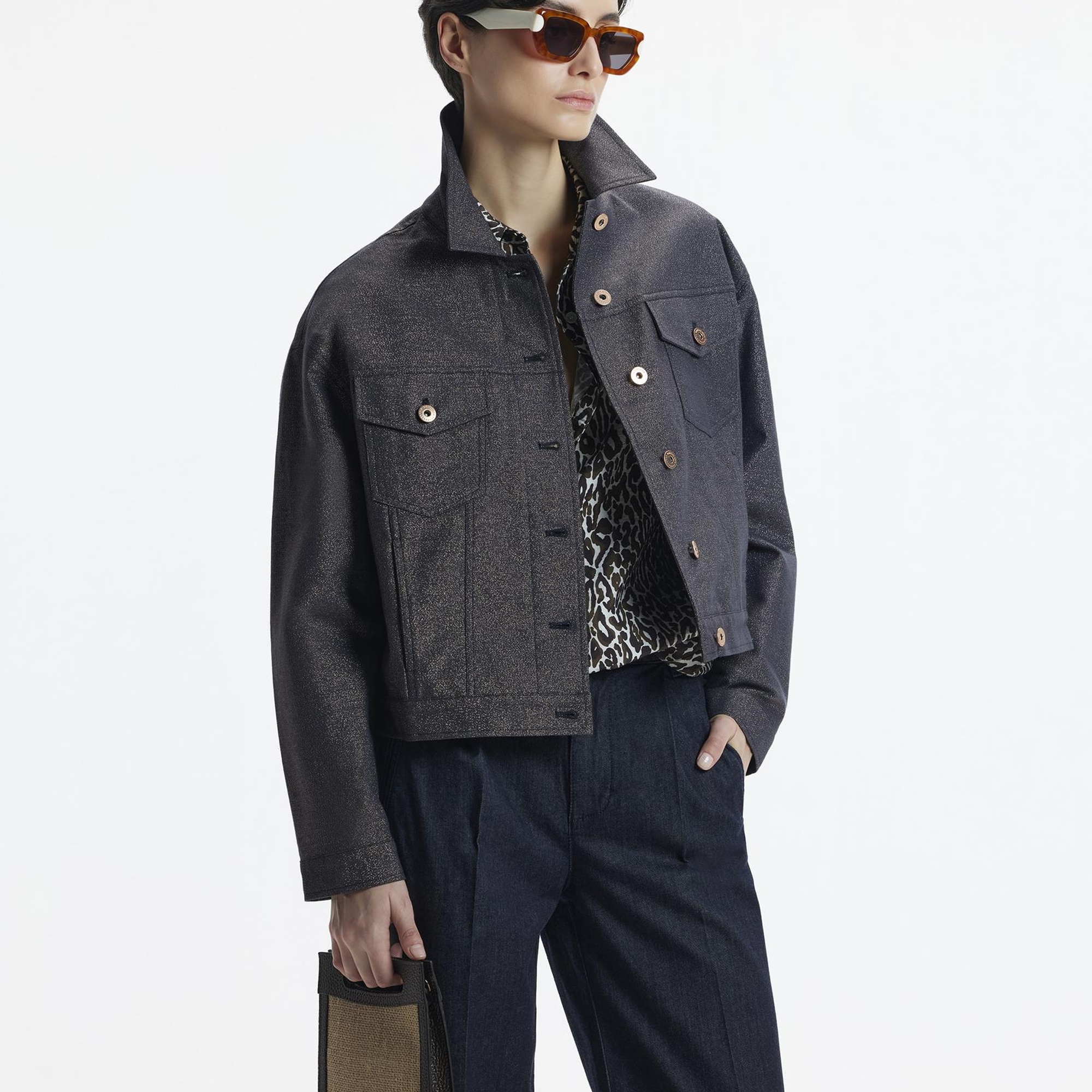 YARGICI Gömlek Yaka Önü Cepli Kısa Ceket