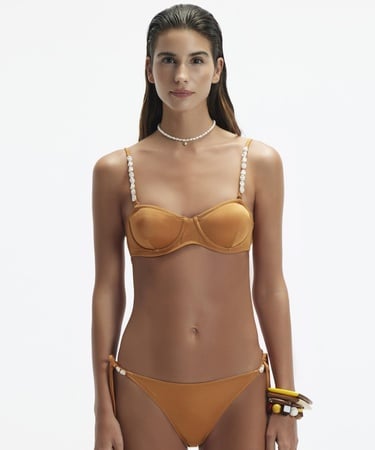  YARGICI Boncuk Detaylı Bikini Altı