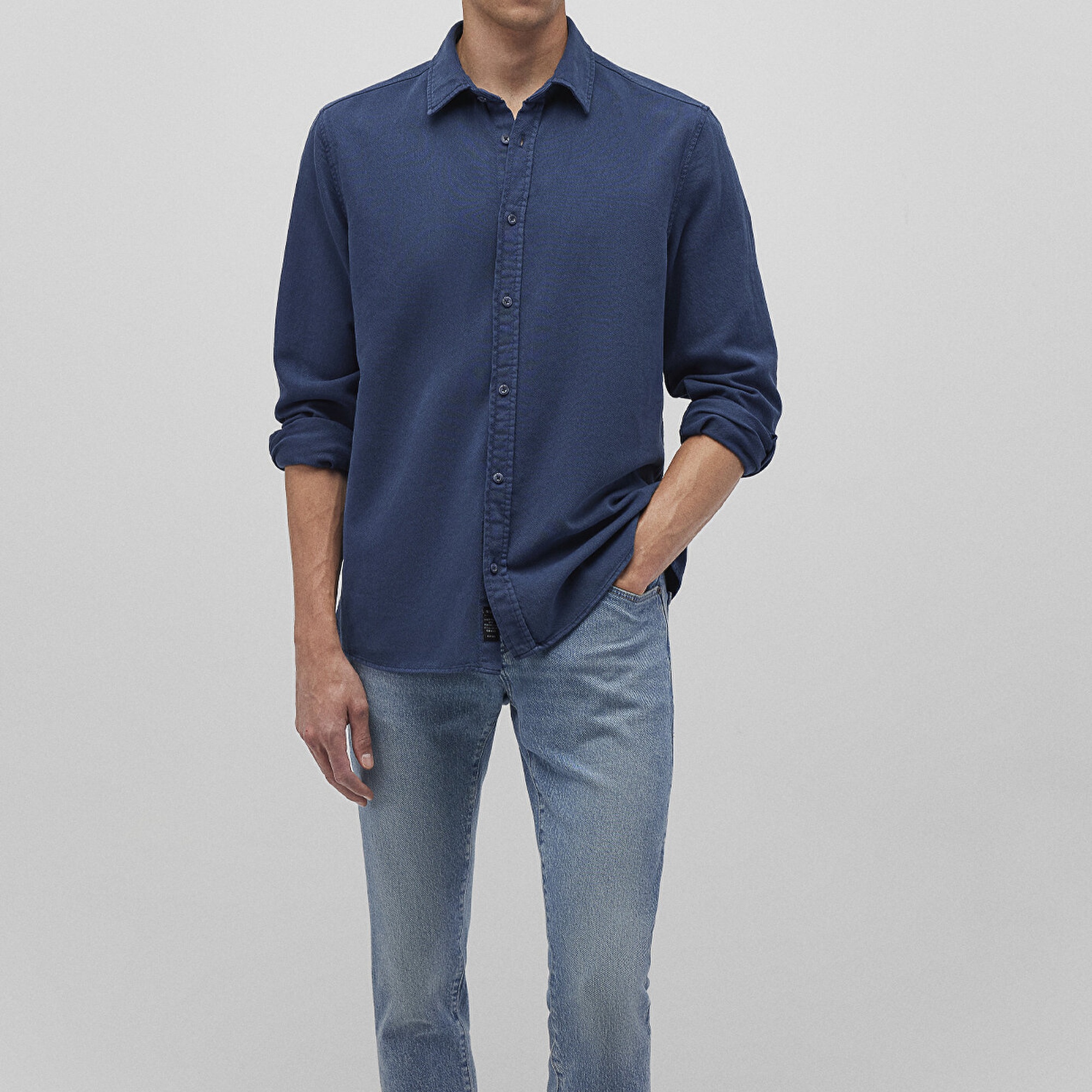 Mavi Lacivert Gömlek Regular Fit / Normal Kesim 0211247-70720