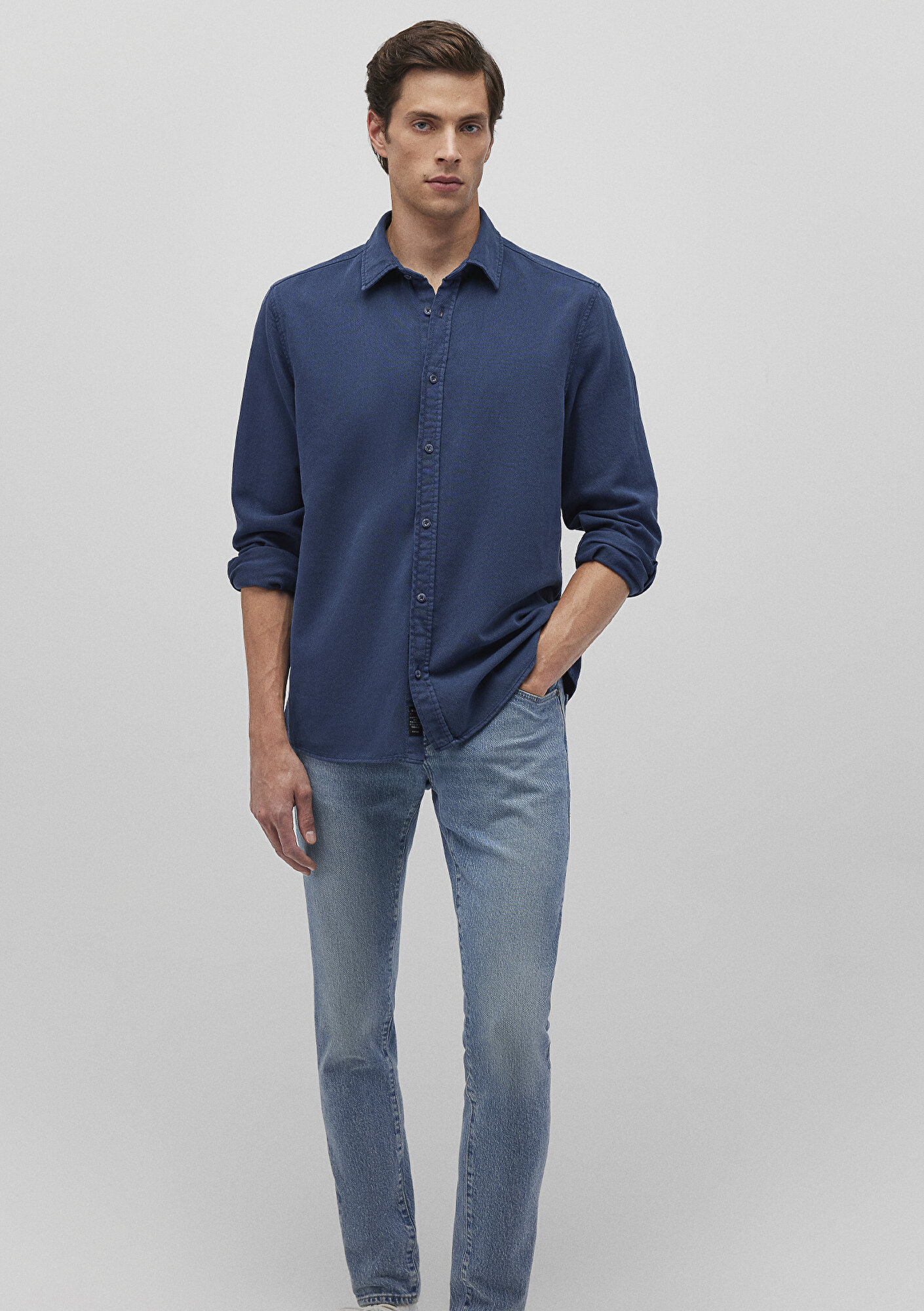  Mavi Lacivert Gömlek Regular Fit / Normal Kesim 0211247-70720