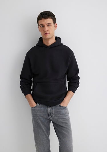  Mavi Kapüşonlu Siyah Basic Sweatshirt 0S10275-900
