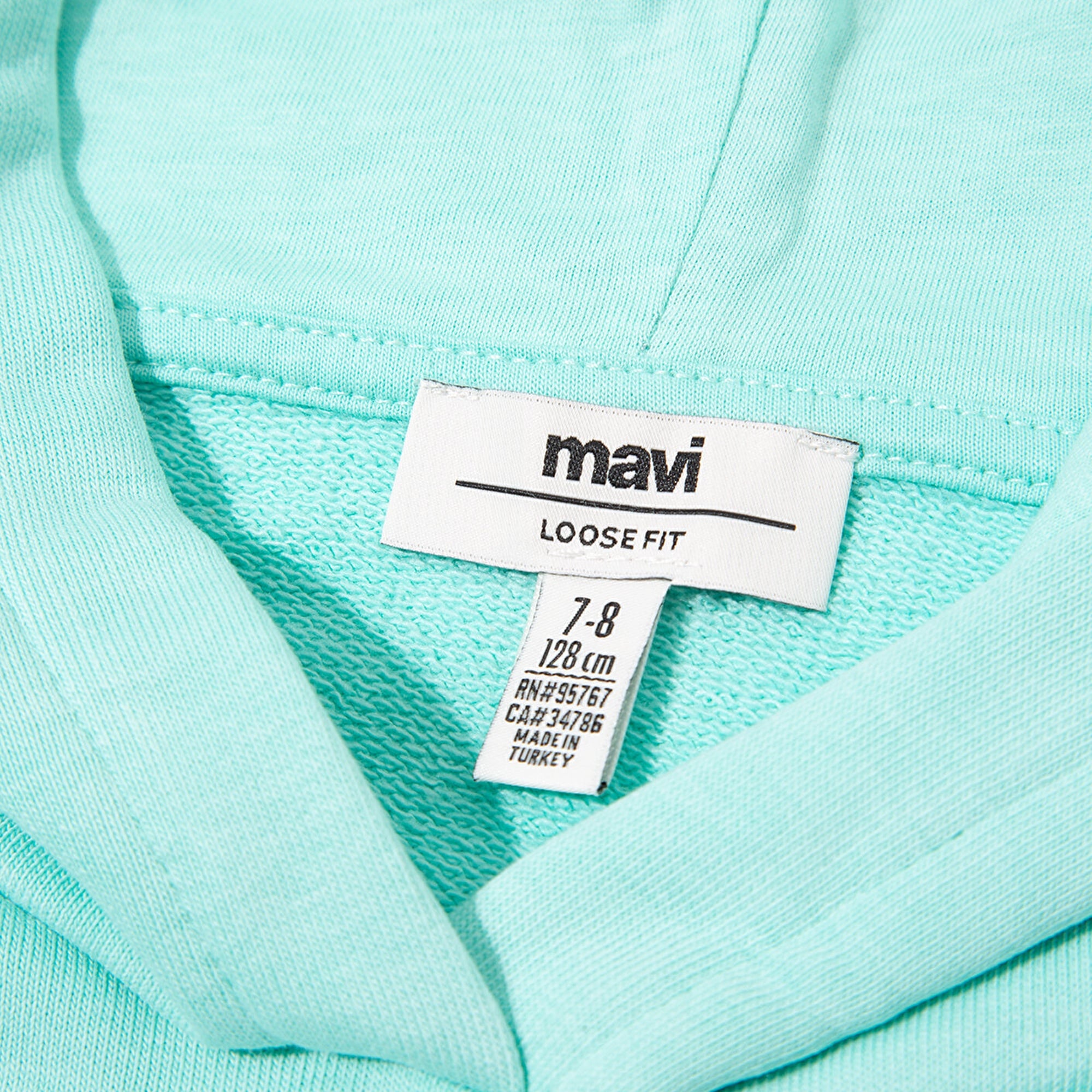 Mavi İstanbul Baskılı Kapüşonlu Yeşil Sweatshirt 7S10062-71676