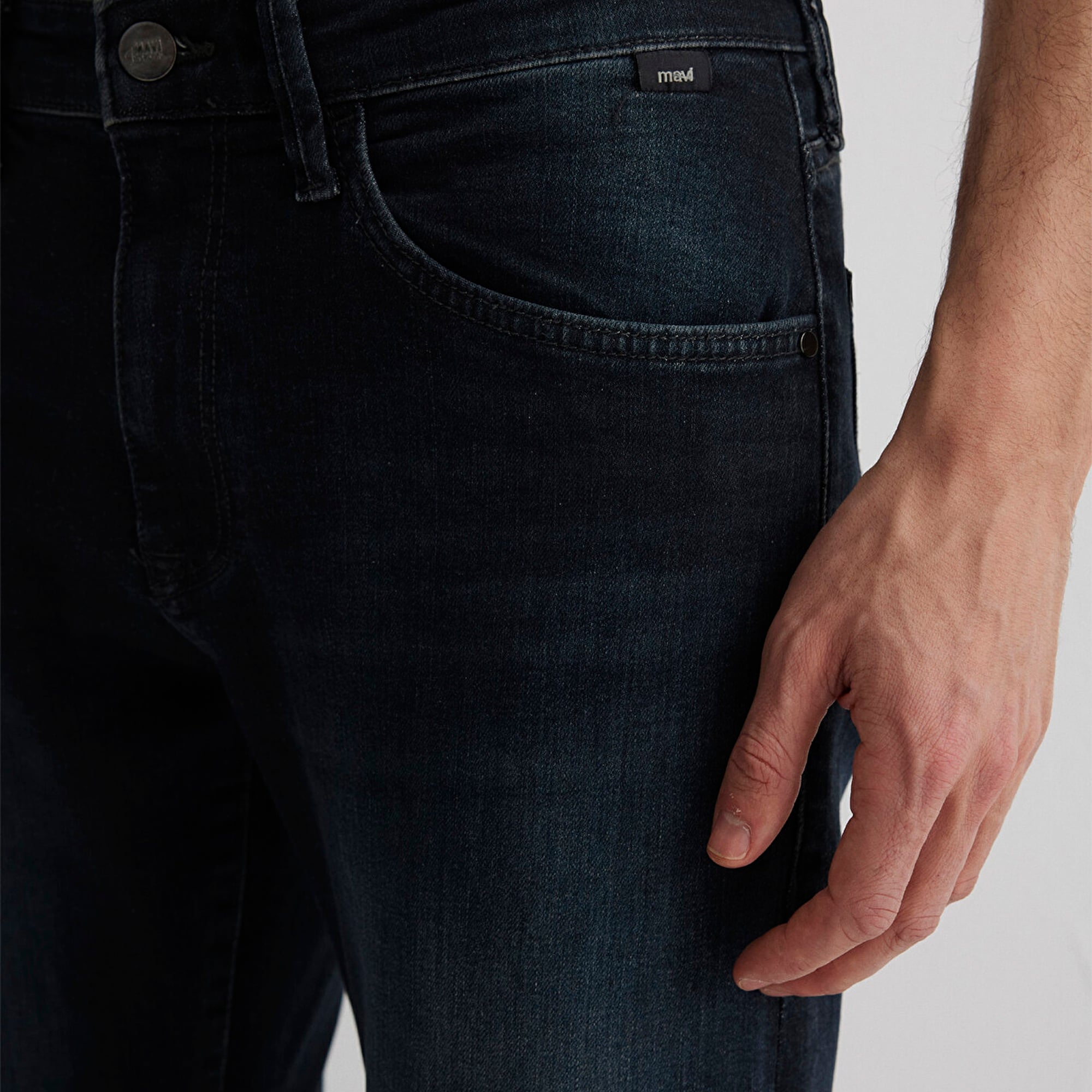 Mavi Marcus Lux Black Puslu Koyu Mavi Jean Pantolon 0035188545