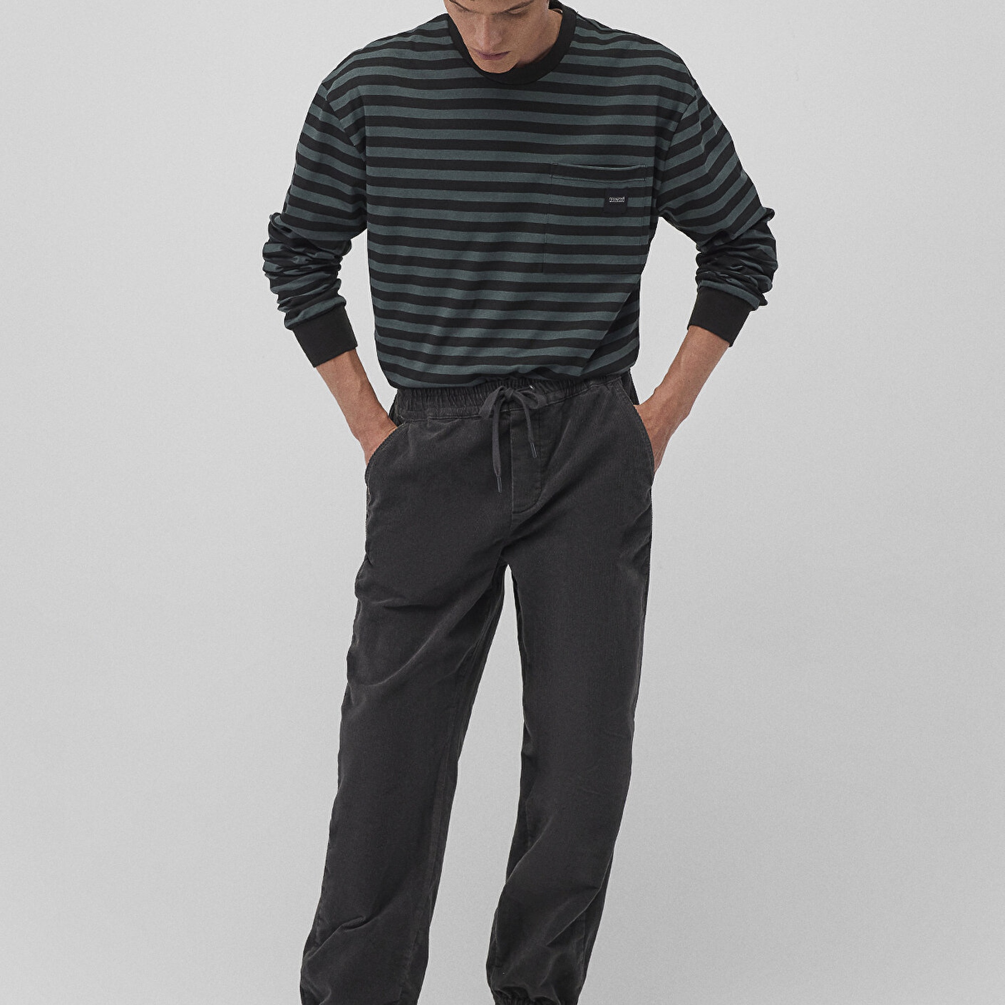 Mavi Antrasit Kadife Pantolon 0010381-70088