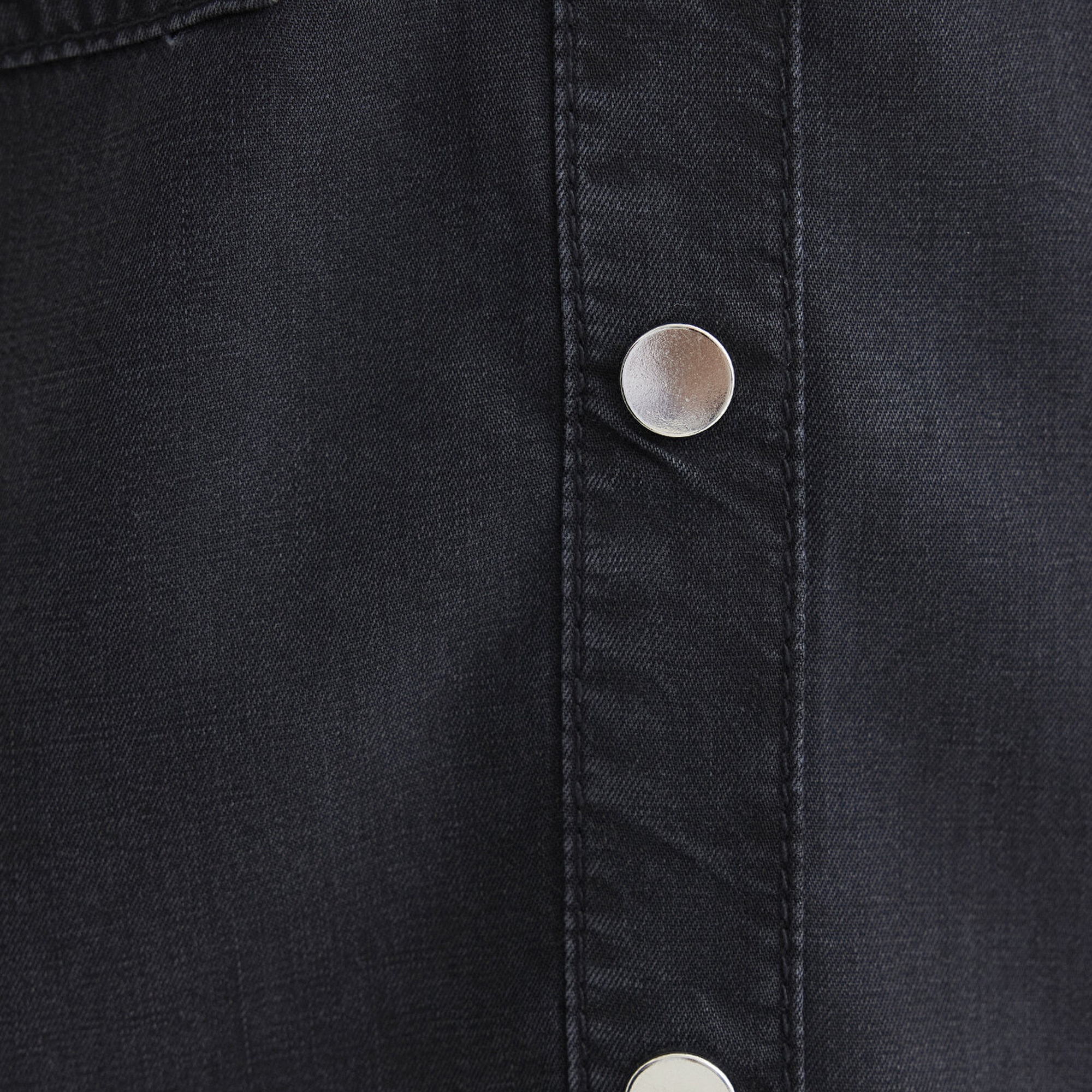 Mavi Betty Gold Klasik Antrasit Jean Gömlek Fitted / Vücuda Oturan Kesim 1210818-87811