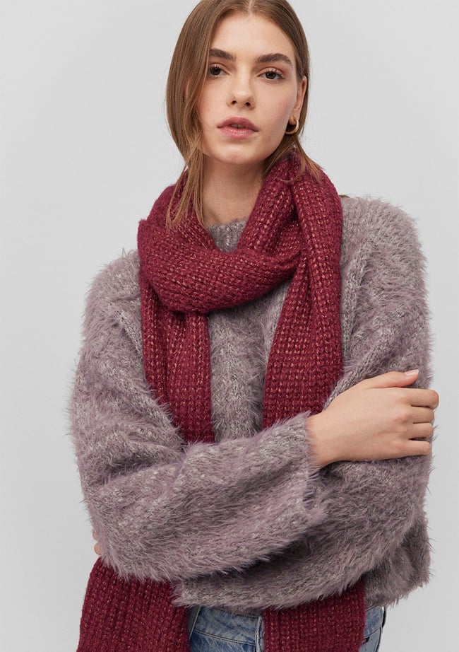  Mavi Bordo Atkı 1912808-30214