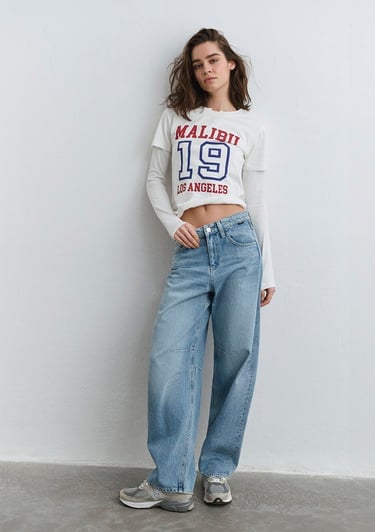  Mavi Lisa 90lar Tokalı İndigo Mavisi Jean Pantolon 1010938-89253