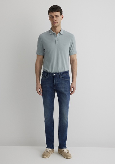  Mavi Jake Premium Blue Gölgeli Koyu Mavi Jean Pantolon 0042288222