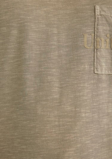  Mavi Baskılı Bej Tişört Loose Fit / Bol Rahat Kesim 0612402-70360