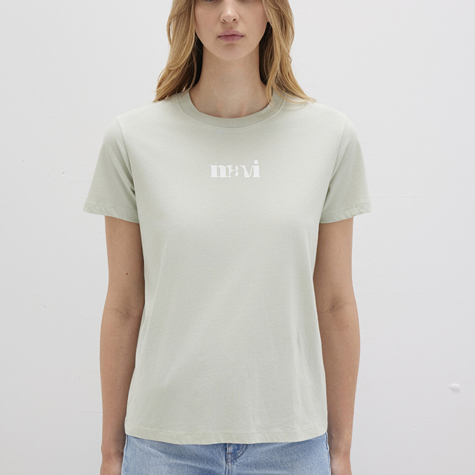 Mavi Mavi Baskılı Yeşil Tişört Regular Fit / Normal Kesim 1612241-70148