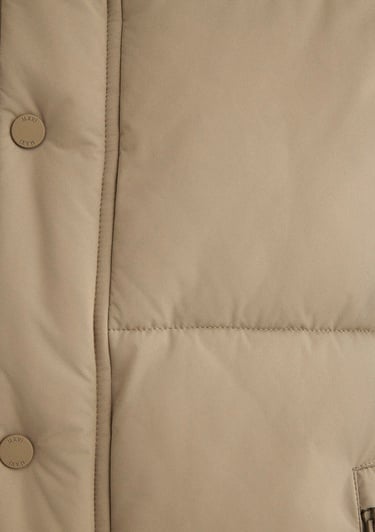  Mavi Kapüşonlu Bej Şişme Yelek Regular Fit / Normal Kesim 0110306-86749