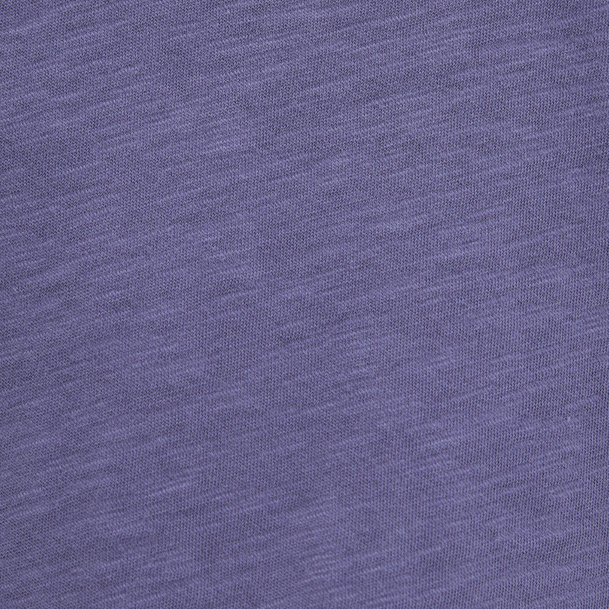 Mavi V Yaka Mor Basic Tişört Loose Fit / Bol Rahat Kesim 1600961-70608