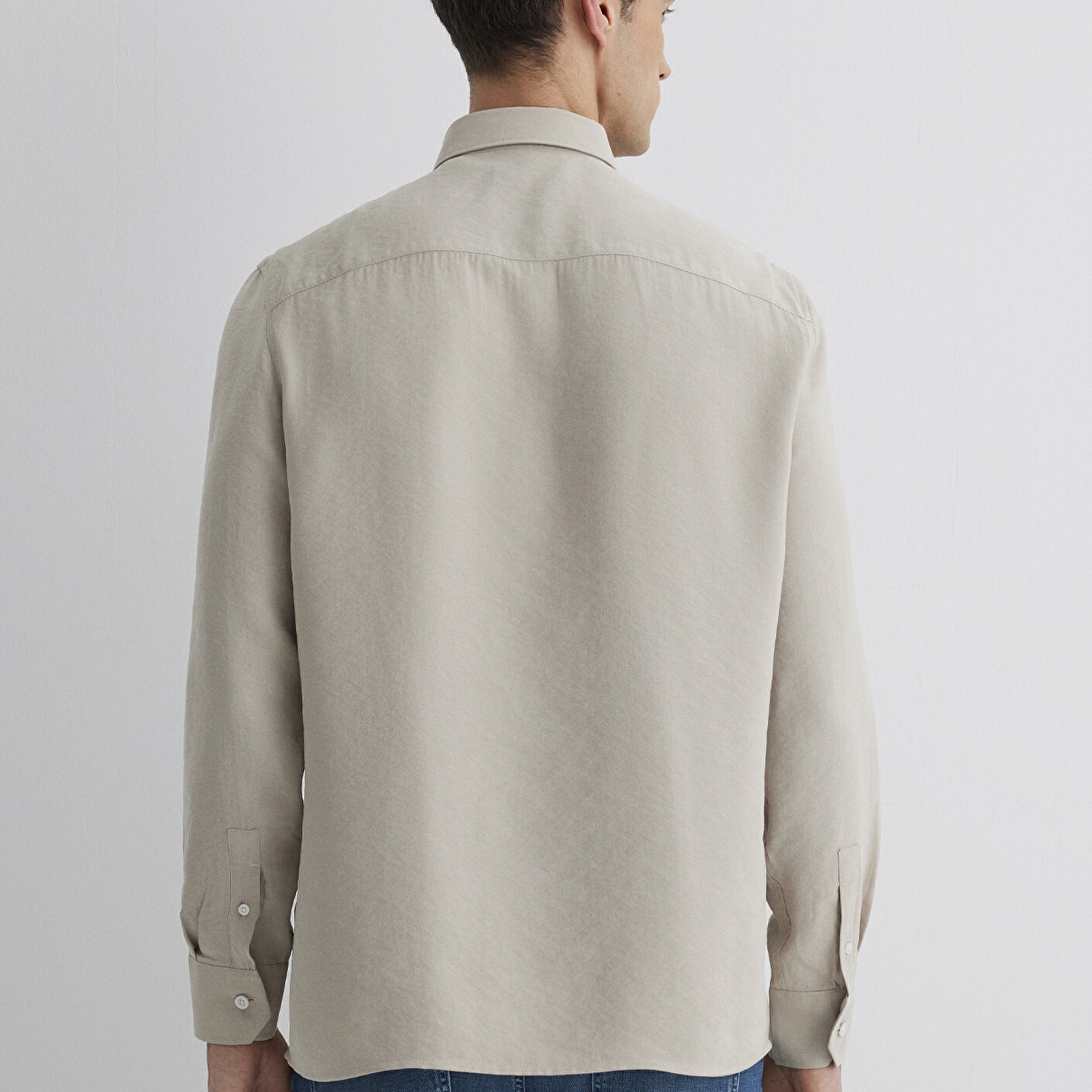 Mavi Bej Modal Gömlek Regular Fit / Normal Kesim 0211386-70100