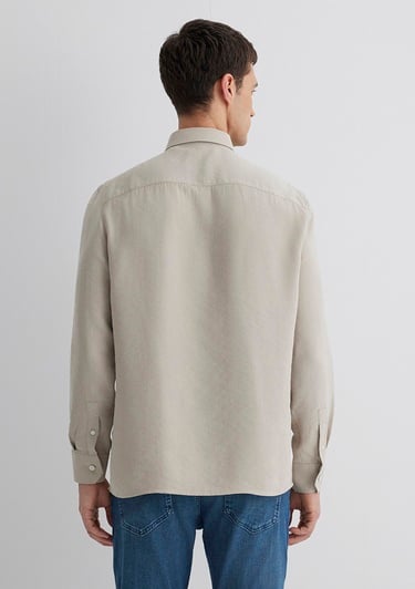  Mavi Bej Modal Gömlek Regular Fit / Normal Kesim 0211386-70100