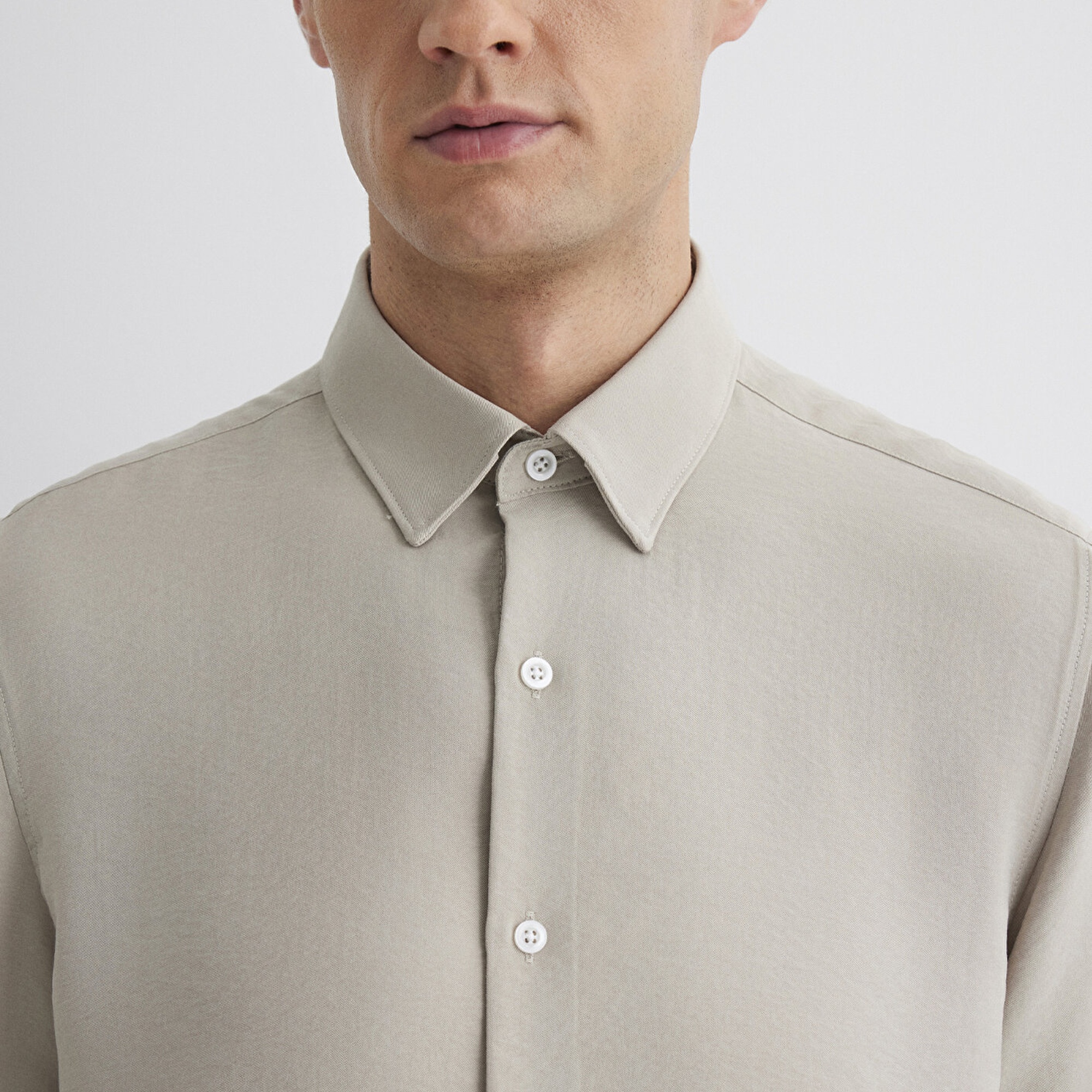 Mavi Bej Modal Gömlek Regular Fit / Normal Kesim 0211386-70100